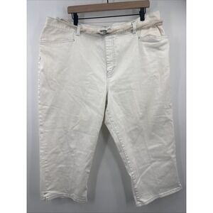 Lauren‎ Ralph Lauren Jeans Size 20W Plus Nautical Classic Midcalf  Belt Anchor